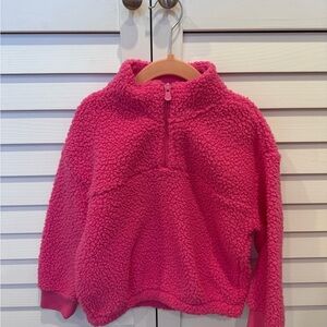 Baby Gap 1/4 Zip Pink Fleece Pullover